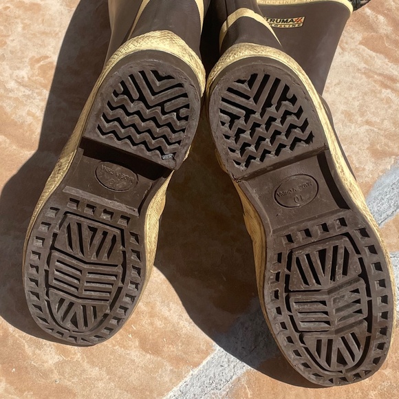 GUC Pro Line TruMaxx Rubber Boots for Men (Size: 10/Color: Brown & Cream) - Picture 12 of 16